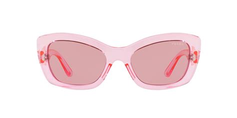 prada sunglasses pink|Prada pink clear glasses.